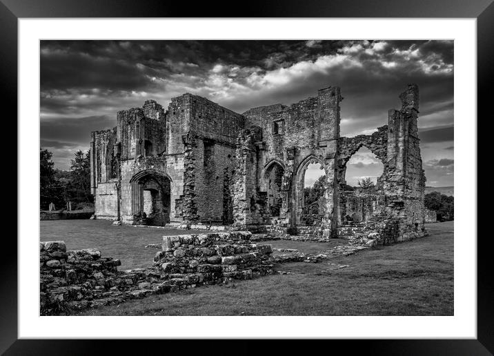 Easby Abbey North Yorkshire Framed Mounted Print by Tim Hill