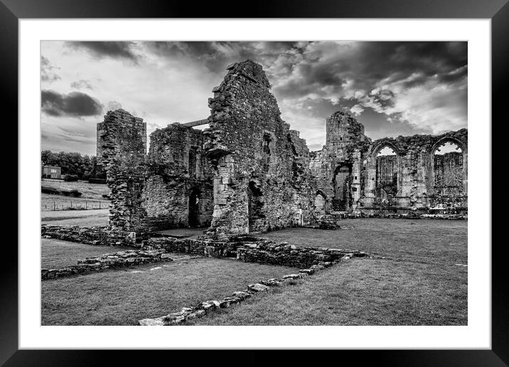 Easby Abbey North Yorkshire Framed Mounted Print by Tim Hill