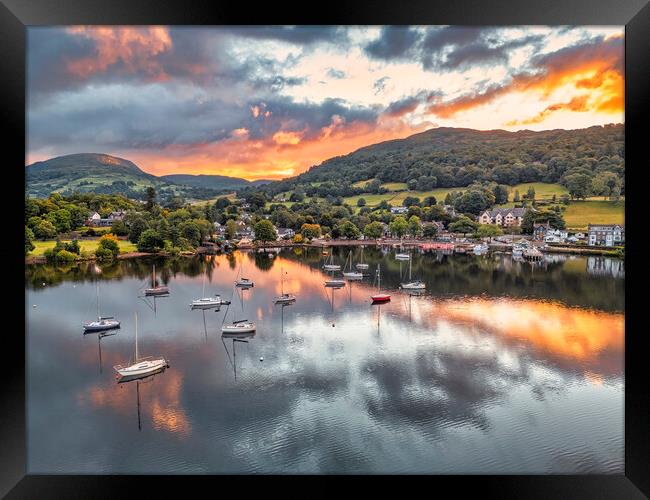 Sunrise over Ambleside: Lake Windermere Framed Print by Tim Hill