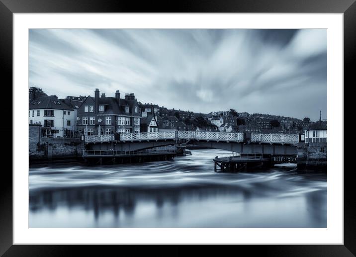 Whitby Swing Bridge Framed Mounted Print by Tim Hill