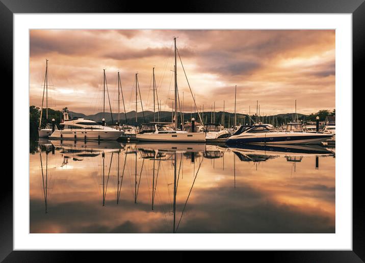 Windermere Reflections Framed Mounted Print by Tim Hill