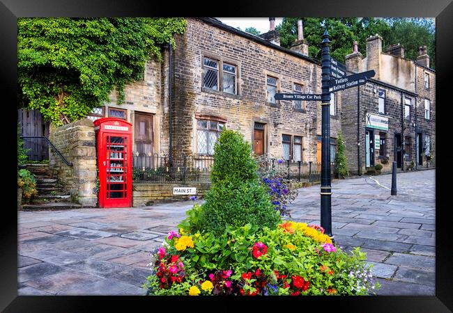 Haworth Main Street West Yorkshire Framed Print by Tim Hill