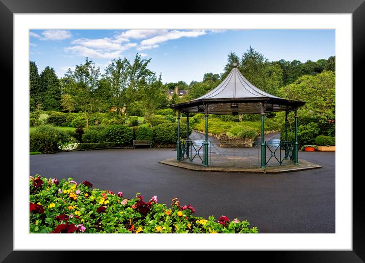 Haworth Central Park Bandstand Framed Mounted Print by Tim Hill