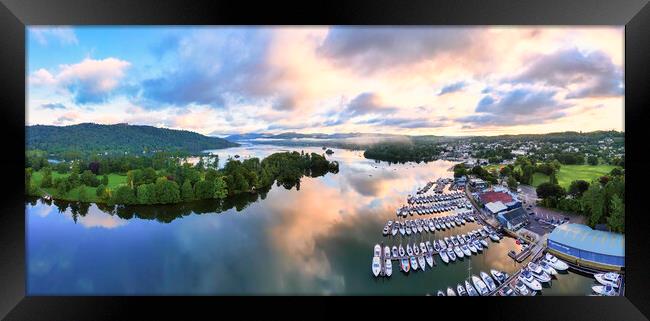 Lake Windermere Panorama Framed Print by Tim Hill