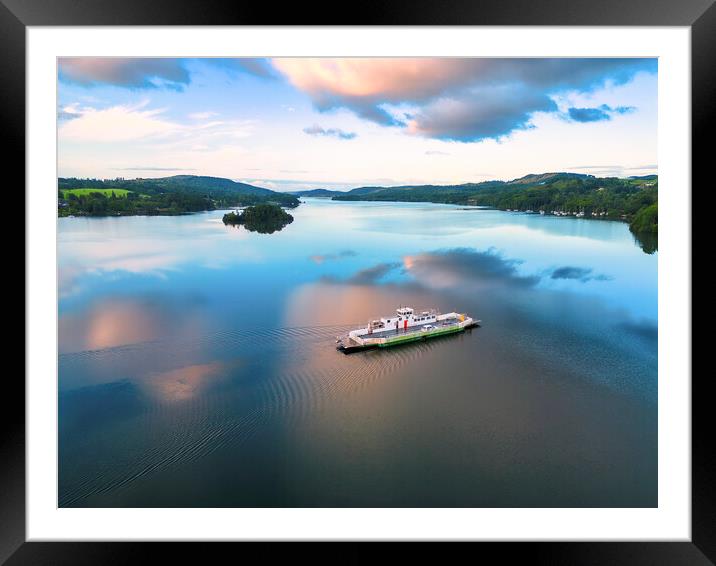 Windermere Ferry Framed Mounted Print by Tim Hill