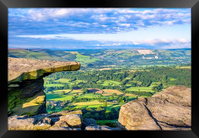 Bamford Edge Derbyshire Peak District Framed Print by Tim Hill