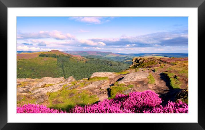 Win Hill from Bamford Edge Framed Mounted Print by Tim Hill