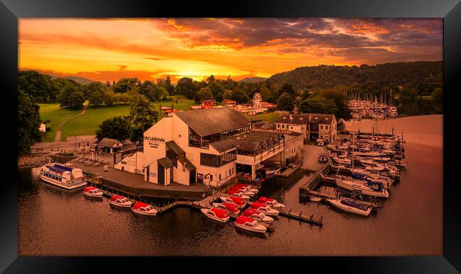 Bowness Waterfront, Lake Windermere Framed Print by Tim Hill