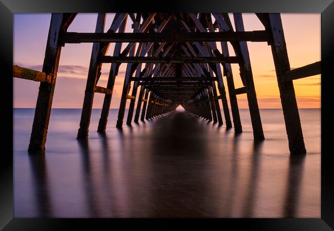 Steetley Pier Hartlepool Framed Print by Tim Hill