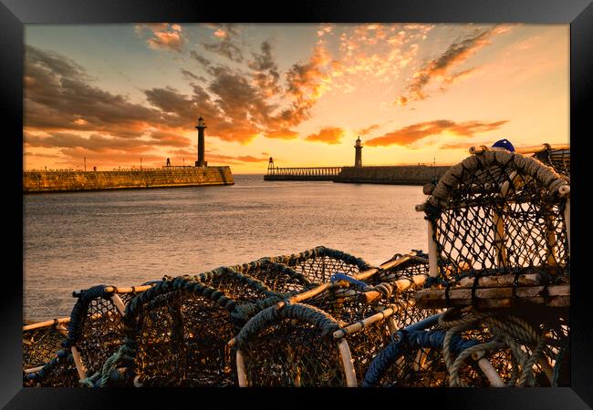 Whitby Memories North Yorkshire Coast Framed Print by Tim Hill