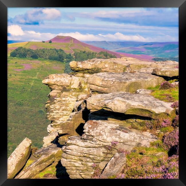 Win Hill from Bamford Edge Framed Print by Tim Hill