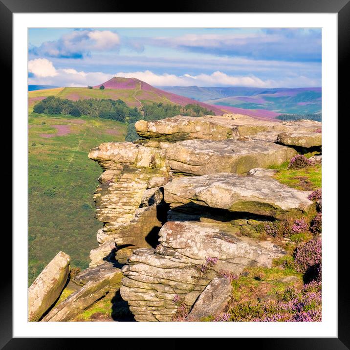 Win Hill from Bamford Edge Framed Mounted Print by Tim Hill