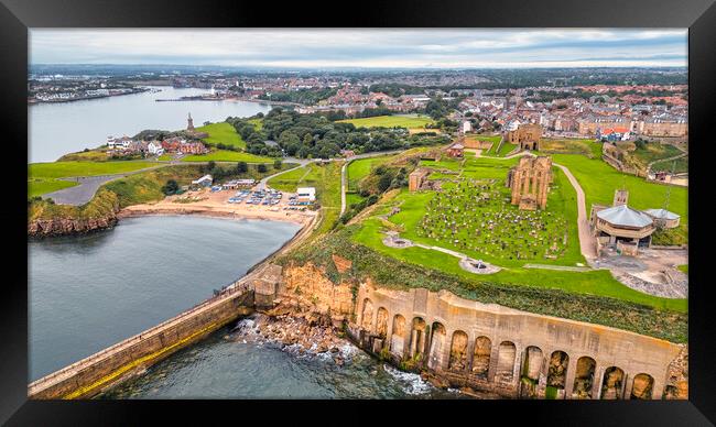 Tynemouth Priory to the River Tyne Framed Print by Tim Hill