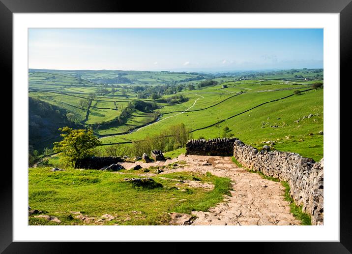 Malham Cove Steps Yorkshire Dales Framed Mounted Print by Tim Hill