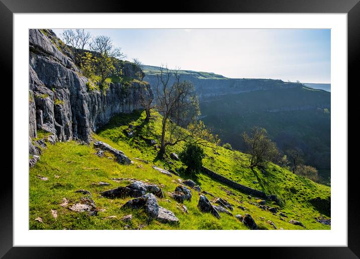 Malham Cove Yorkshire Dales Framed Mounted Print by Tim Hill