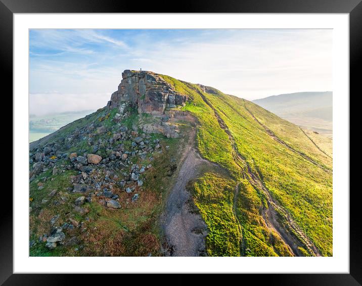 Roseberry Topping North Yorkshire Framed Mounted Print by Tim Hill