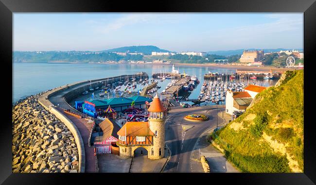 Scarborough Marine Drive and Harbour Framed Print by Tim Hill