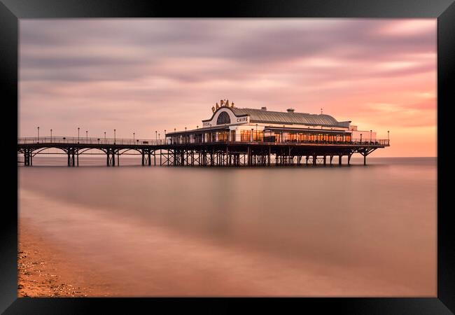 Cleethorpes Pier Lincolnshire Sunrise Framed Print by Tim Hill
