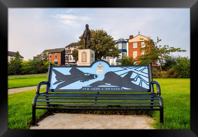 Cleethorpes Royal Air Force Memorial Bench Framed Print by Tim Hill