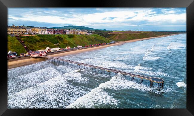 Incoming tide at Saltburn-by-the-Sea Framed Print by Tim Hill