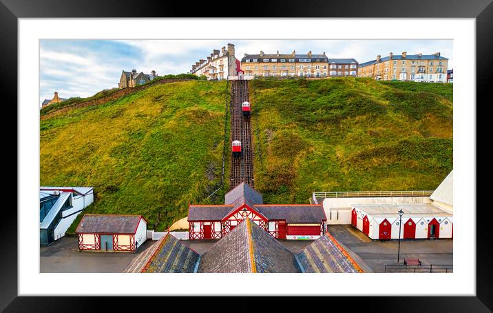Saltburn Cliff Lift Framed Mounted Print by Tim Hill