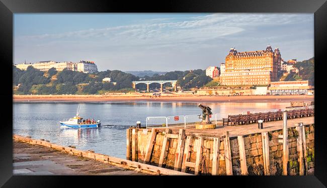 Scarborough Pier and South Beach Framed Print by Tim Hill
