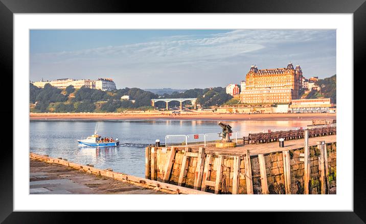 Scarborough Pier and South Beach Framed Mounted Print by Tim Hill