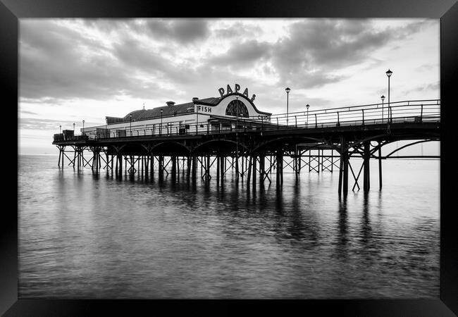 Cleethorpes Black and White Framed Print by Tim Hill