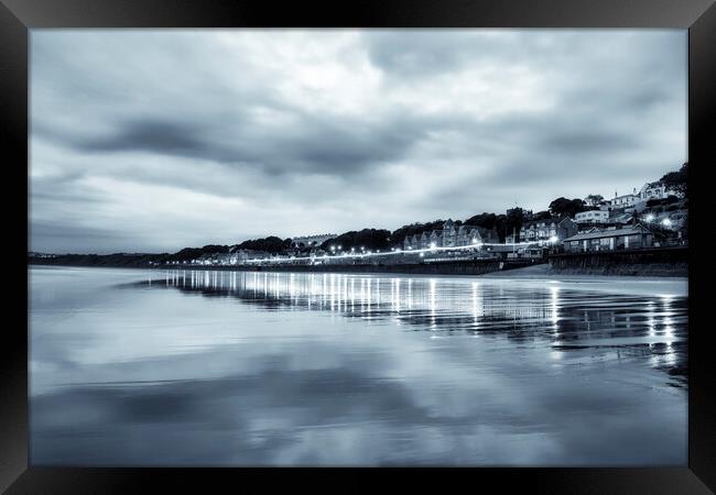 Filey Beach Reflections Framed Print by Tim Hill