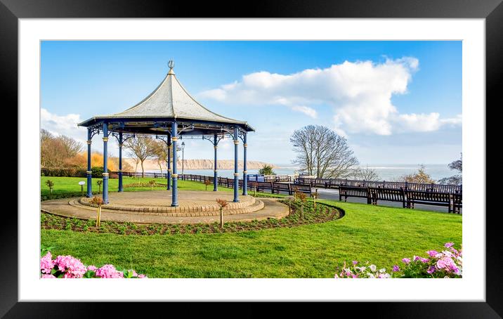  Filey Bandstand to Filey Brigg Framed Mounted Print by Tim Hill