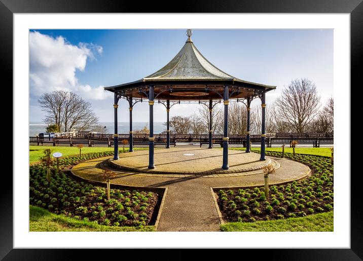 Filey Bandstand Framed Mounted Print by Tim Hill