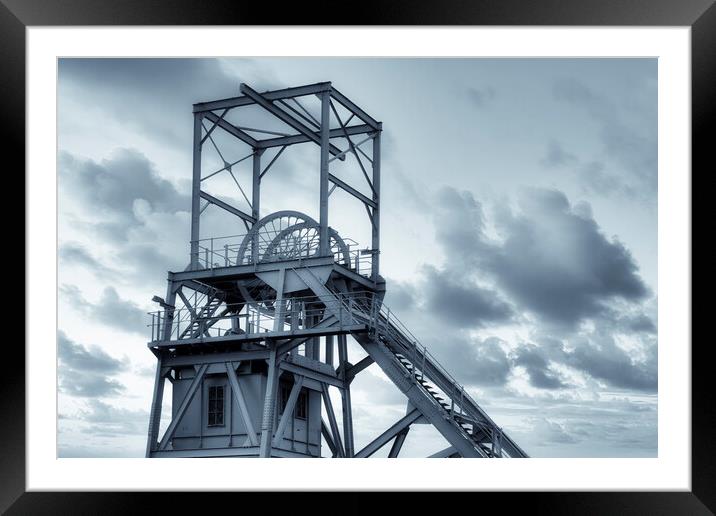 Barnsley Main Pithead Framed Mounted Print by Tim Hill