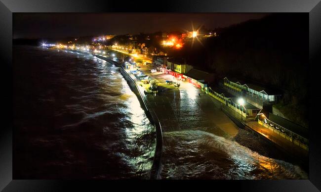 Filey Boat Ramp at Night: Yorkshire coast Framed Print by Tim Hill