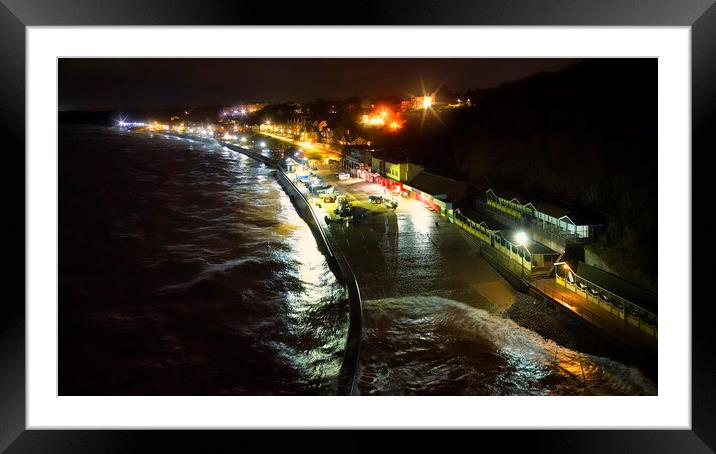 Filey Boat Ramp at Night: Yorkshire coast Framed Mounted Print by Tim Hill