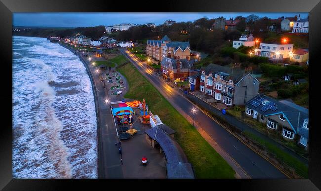 Filey at Dawn: Halloween Weekend 2023 Framed Print by Tim Hill