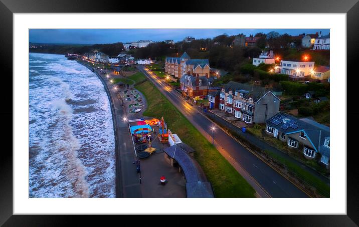 Filey at Dawn: Halloween Weekend 2023 Framed Mounted Print by Tim Hill