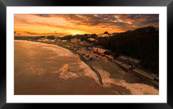 Filey Sunset Yorkshire Coast Framed Mounted Print by Tim Hill