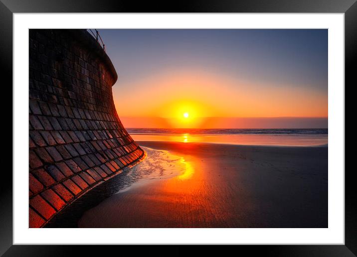  Filey Beach Sunrise Framed Mounted Print by Tim Hill
