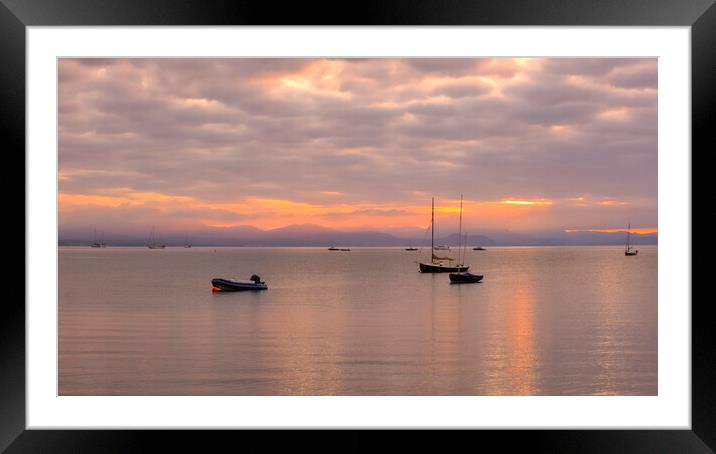 Abersosh Bay Sunrise Framed Mounted Print by Tim Hill
