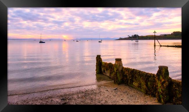 Machroes Beach Sunrise, Gwynedd Framed Print by Tim Hill