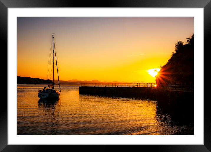 August Sunrise Abersoch Marina Framed Mounted Print by Tim Hill
