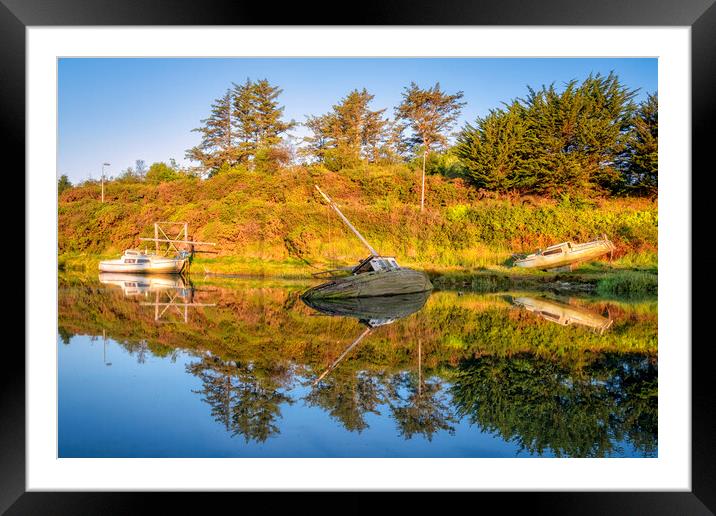 Abersoch Boat Yard ~ Abandonment & Summertime Framed Mounted Print by Tim Hill