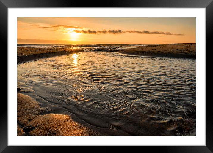 Sandsend Beck at Sunrise Framed Mounted Print by Tim Hill