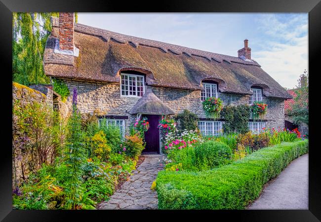 Thatched Cottage, Thornton Dale, Yorkshire Framed Print by Tim Hill