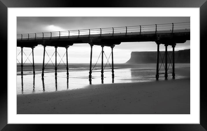 Sea Spray ~ Saltburn Pier ~ North Yorkshire Framed Mounted Print by Tim Hill