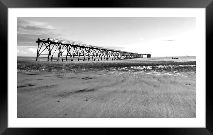 Steetley Pier Hartlepool Framed Mounted Print by Tim Hill