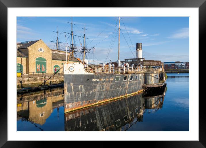 Wingfield Castle Paddle Steamer Framed Mounted Print by Tim Hill