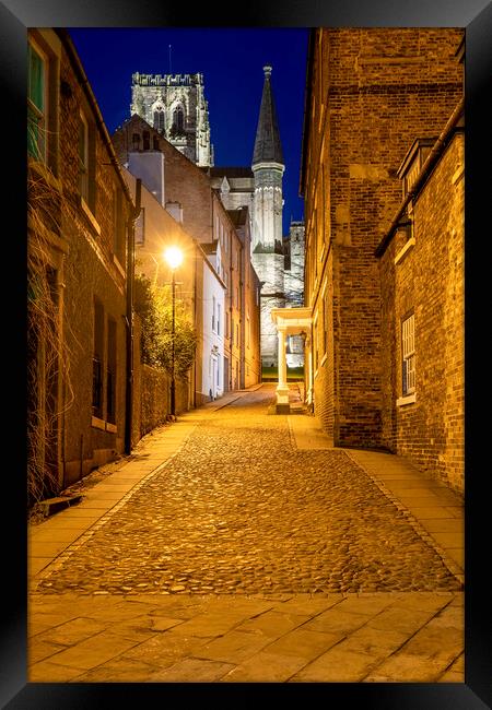 Durham Cathedral from Cobbled Hill Framed Print by Tim Hill
