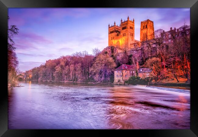 Durham Cathedral River Wear Framed Print by Tim Hill