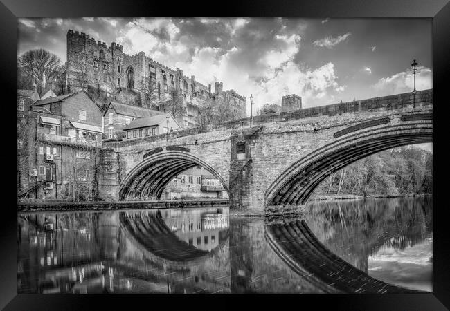 Durham Castle from Framwellgate Bridge Framed Print by Tim Hill